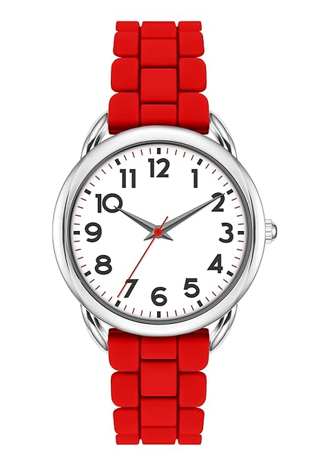 36MM Women's Watch - Comfortable Silicone Band, 3ATM Water Resistant, Scratch Resistant, Accurate Japanese Quartz - Stylish & Reliable,Women's Wrists Large Face Watch Easy to Read