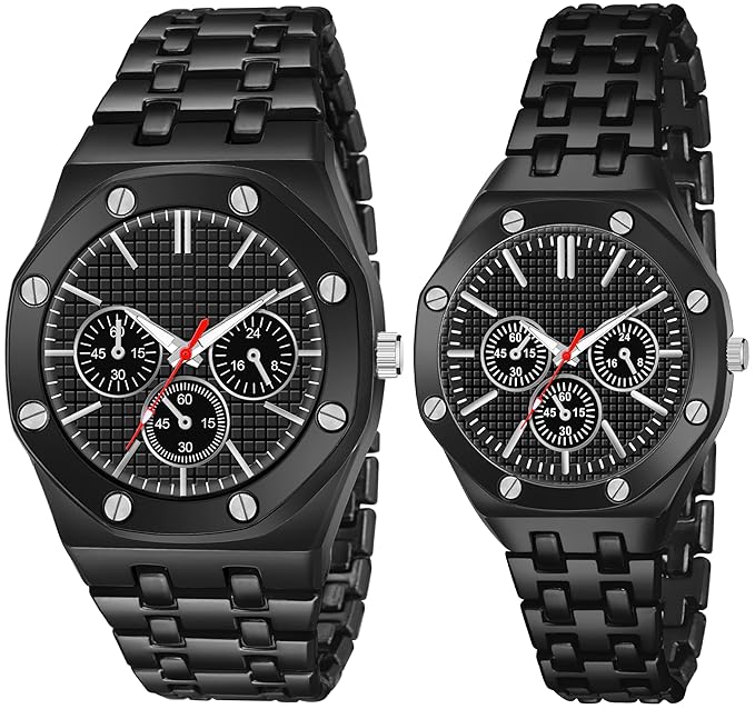 Combo Couple Watches Men Women Watch Pack of 2