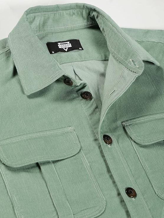 Men's Premium Slim Fit Corduroy Casual Shirt