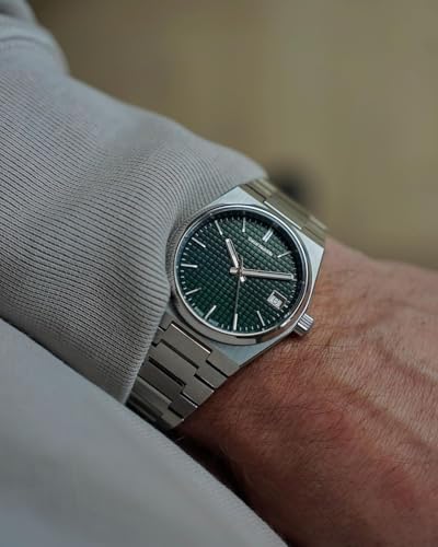 Date Functioning Display Silver Stainless Steel Chain Wrist Watch for Men