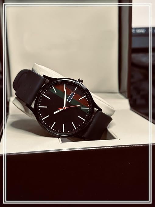 Minimalist Men's Watch with Silicone Band
