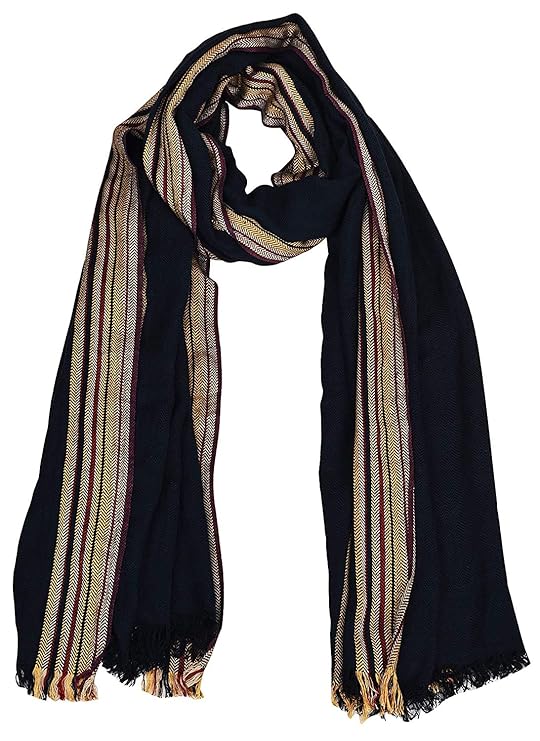 Unisex Simple Dark Muffler Scarf Stole Muffler