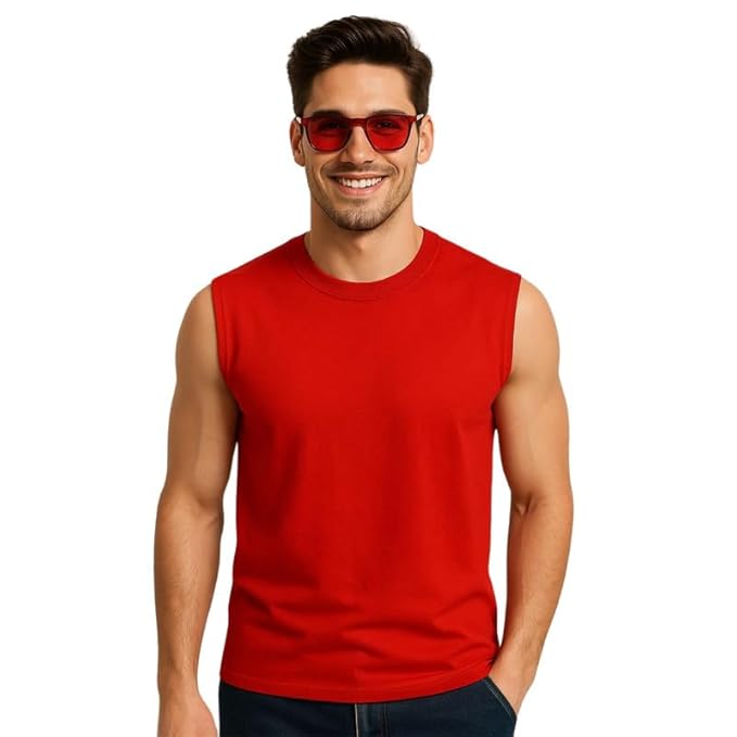 Vincero Men?s Sleeveless T-Shirt | Trendy Vest | Fit Topwear for Summer