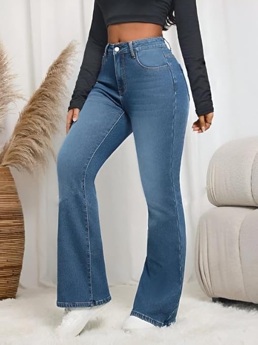 Women's Wide Leg Fit High Rise Jeans