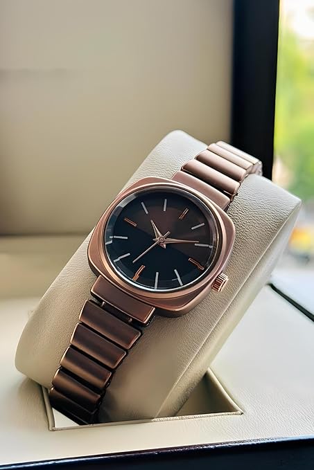 Steel Chain Strap Stylish Girls Ladies Fashion Wrist Watches Analog Watch for Women