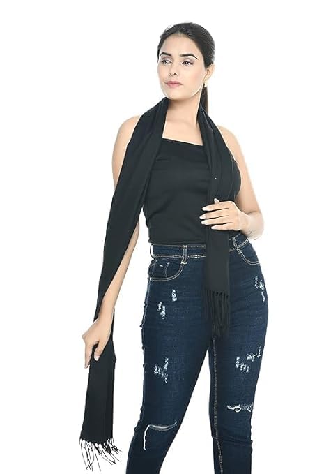 Style Along Winter Woolen Self Design Black