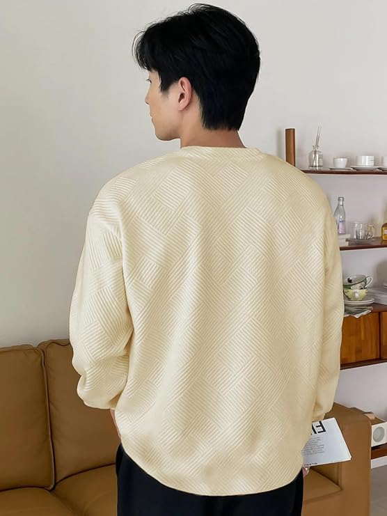 Solid Regular Fit Plain Casual Stylish Latest | Full Sleeve T Shirt for Men