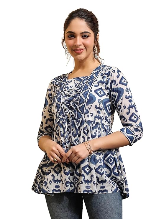 Regular Fit Printed Shirt Top Women