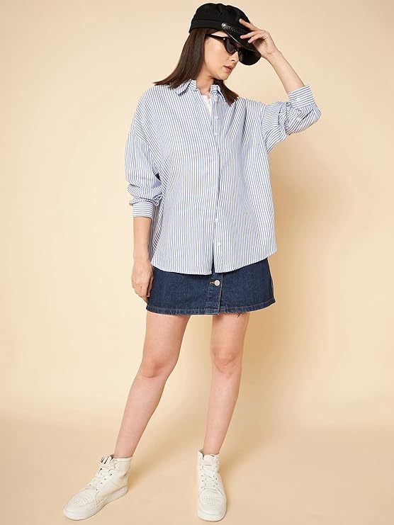 Women's Cotton Oversized Fit Shirt