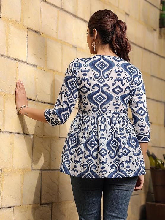 Regular Fit Printed Shirt Top Women