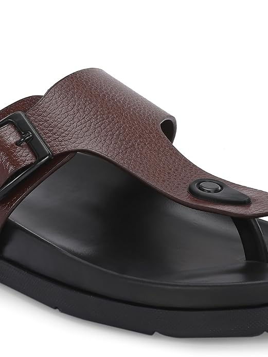 Men's Sandals with Open Toe Strap/Perfect Fit for Summer and Rainy Season Easy to Walk Slipper, Chappal/Stylish Casual Trendy Floaters