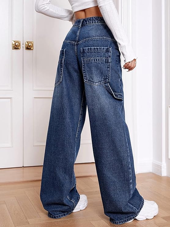 omen's Regular Fit High Rise Pant Baggy High Waist