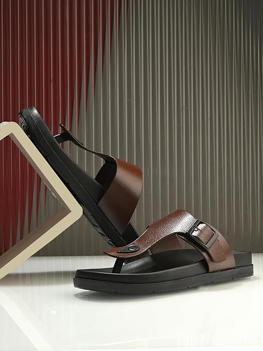 Men's Sandals with Open Toe Strap/Perfect Fit for Summer and Rainy Season Easy to Walk Slipper, Chappal/Stylish Casual Trendy Floaters