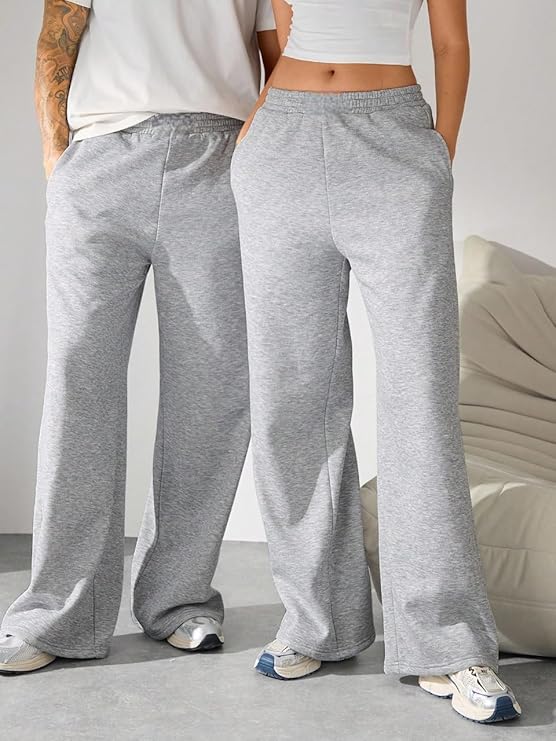 traight Wide fit Long Length Trouser Style Drawstring Trackpant for Men