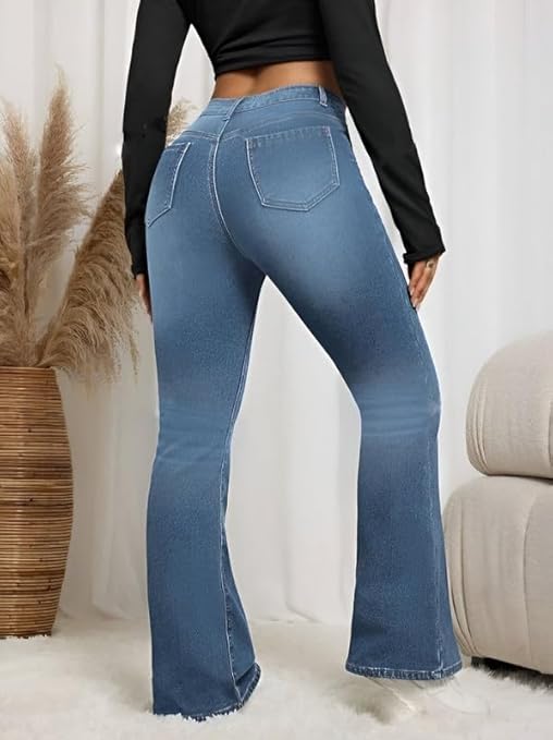 Women's Wide Leg Fit High Rise Jeans