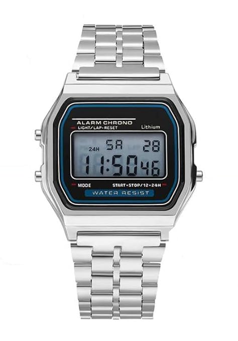 Premium Brand Digital 4 Colours Square Dial Unisex Wrist Watch for Men