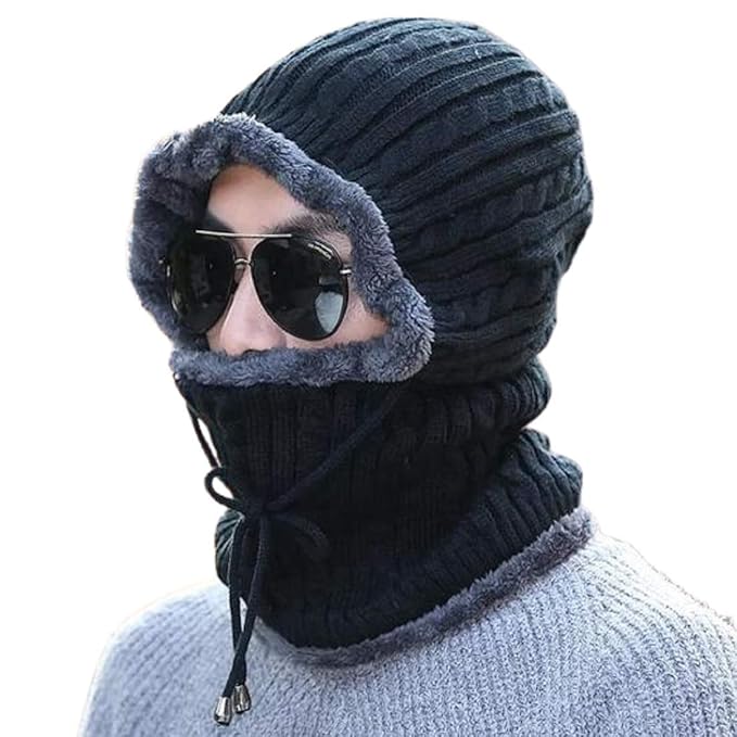 Winter Knitted Beanie Winter Woolen Cap for Men and Women