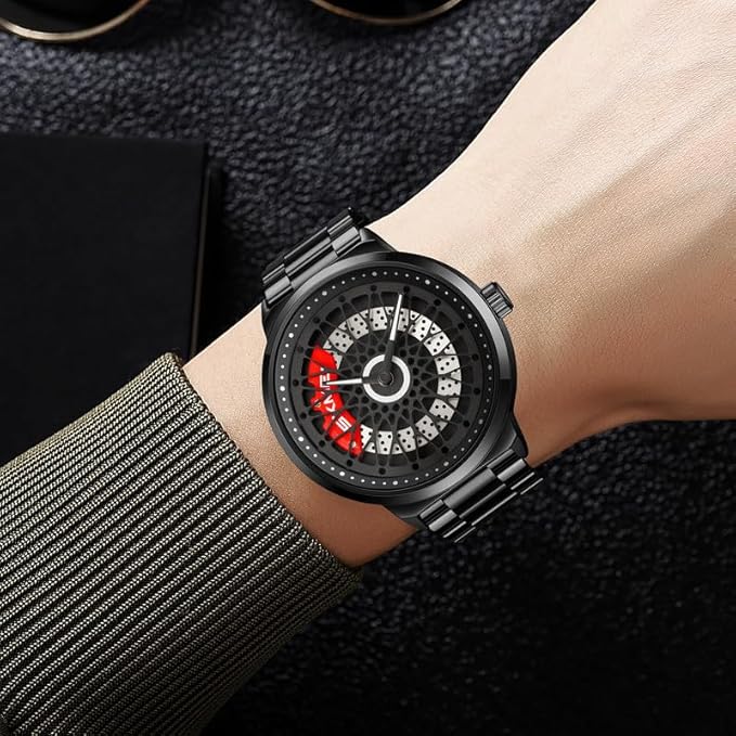 Men's Stainless Steel Quartz Analogue Wrist Watch