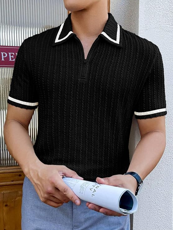 Men's Stylish Half Sleeve Casual T-Shirt – Plain & Trendy