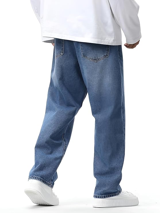 Men's Loose Mid Rise Denim