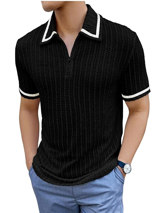Men's Stylish Half Sleeve Casual T-Shirt – Plain & Trendy