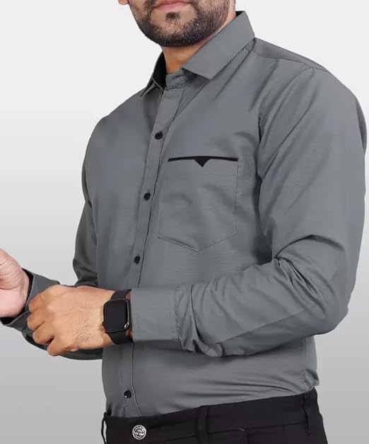 Men's Regular Fit Solid Soft Touch Cotton Casual Shirt