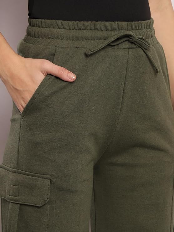 Women's Cargo Style Flared Trouser