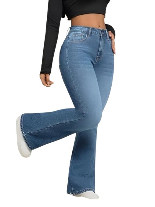 Women's Wide Leg Fit High Rise Jeans