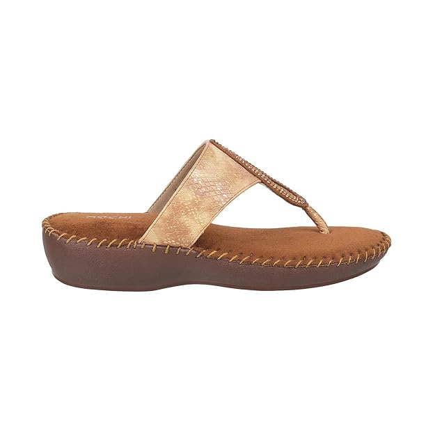 Women's Embellished Faux Leather Slip-on Heel Fashion Sandals