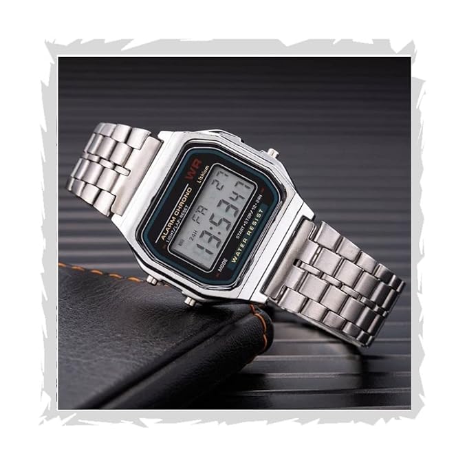 Premium Brand Digital 4 Colours Square Dial Unisex Wrist Watch for Men