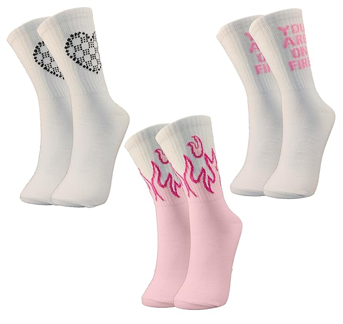 Women's Calf Length Designer Knitted Multicolor, Multi-Purpose Socks | Socks for Women
