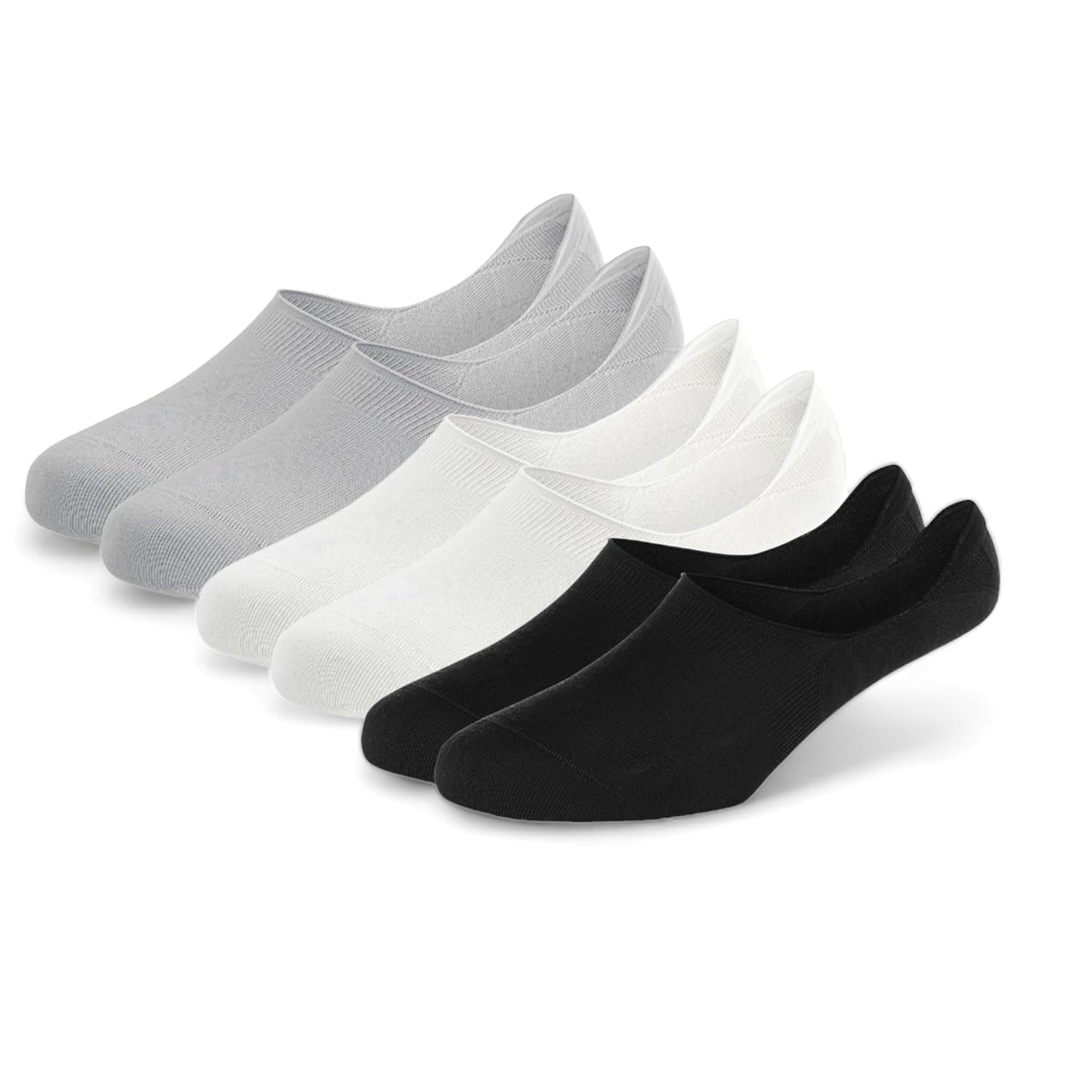 3 Pairs Premium Loafer/No Show Anti Slip Free Size Cotton Socks