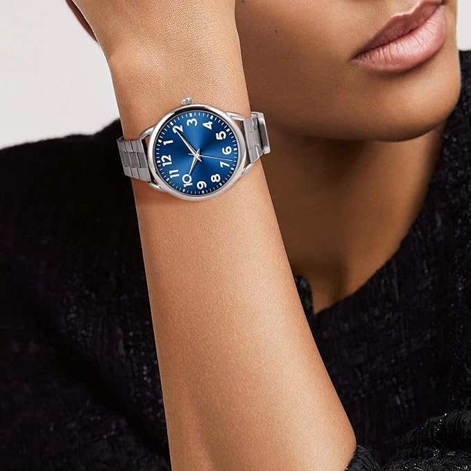 Women Watch Business Classic Stainless Number Quartz Female Watches for Lady Waterproof Easy to Read Fashion Female Wristwatch