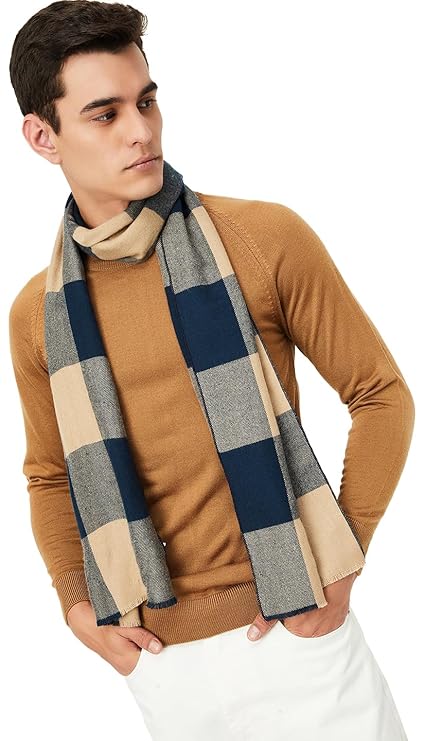 Men Checked Muffler