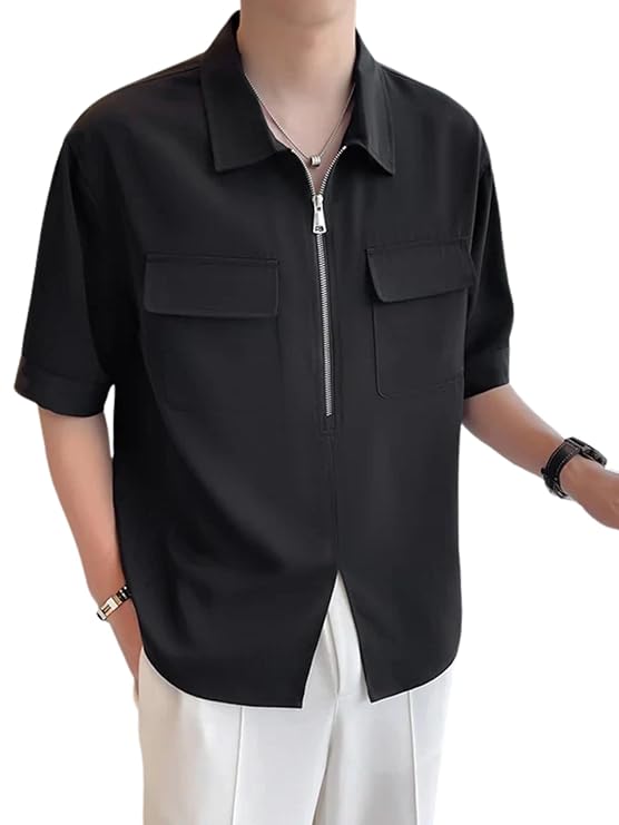 Shirt for Men | Mens Casual Shirt | Men Stylish Korean Shirt | Men Polycotton Shirt | Men's Regular Fit