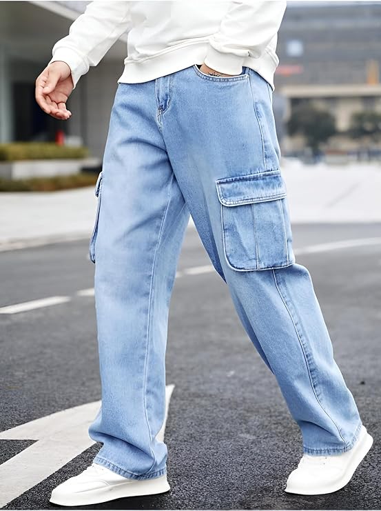 Men's Loose low Rise Cargo || Cargo Pants || Cargo Pants Denim || Pant || Cargos