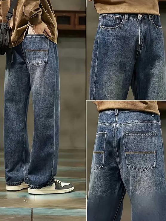 Men Pants | Denim Jeans | Baggy Jeans for Men | Loose FIT Jeans for Men | Stylish Jeans for Men