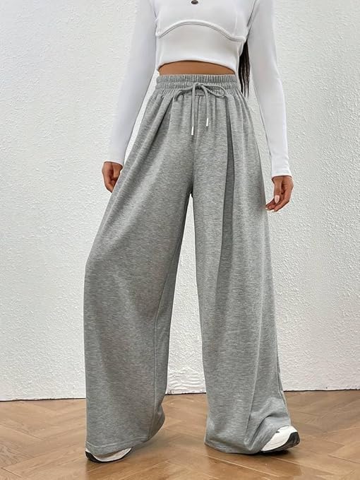 Women's/Unisex ONESOPEN Bottom Drawstring Pure Cotton Stretchable Baggy Jogger Pants