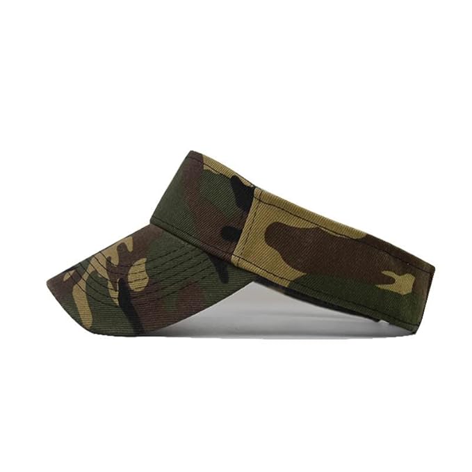 Dark Green Army Camouflage Sun Visor Sport Golf Adjustable Summer Cap
