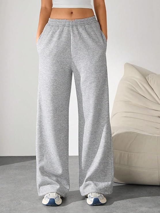 traight Wide fit Long Length Trouser Style Drawstring Trackpant for Men