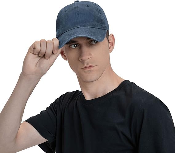 Blue Plain Breathable Head Caps
