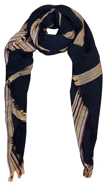 Unisex Simple Dark Muffler Scarf Stole Muffler